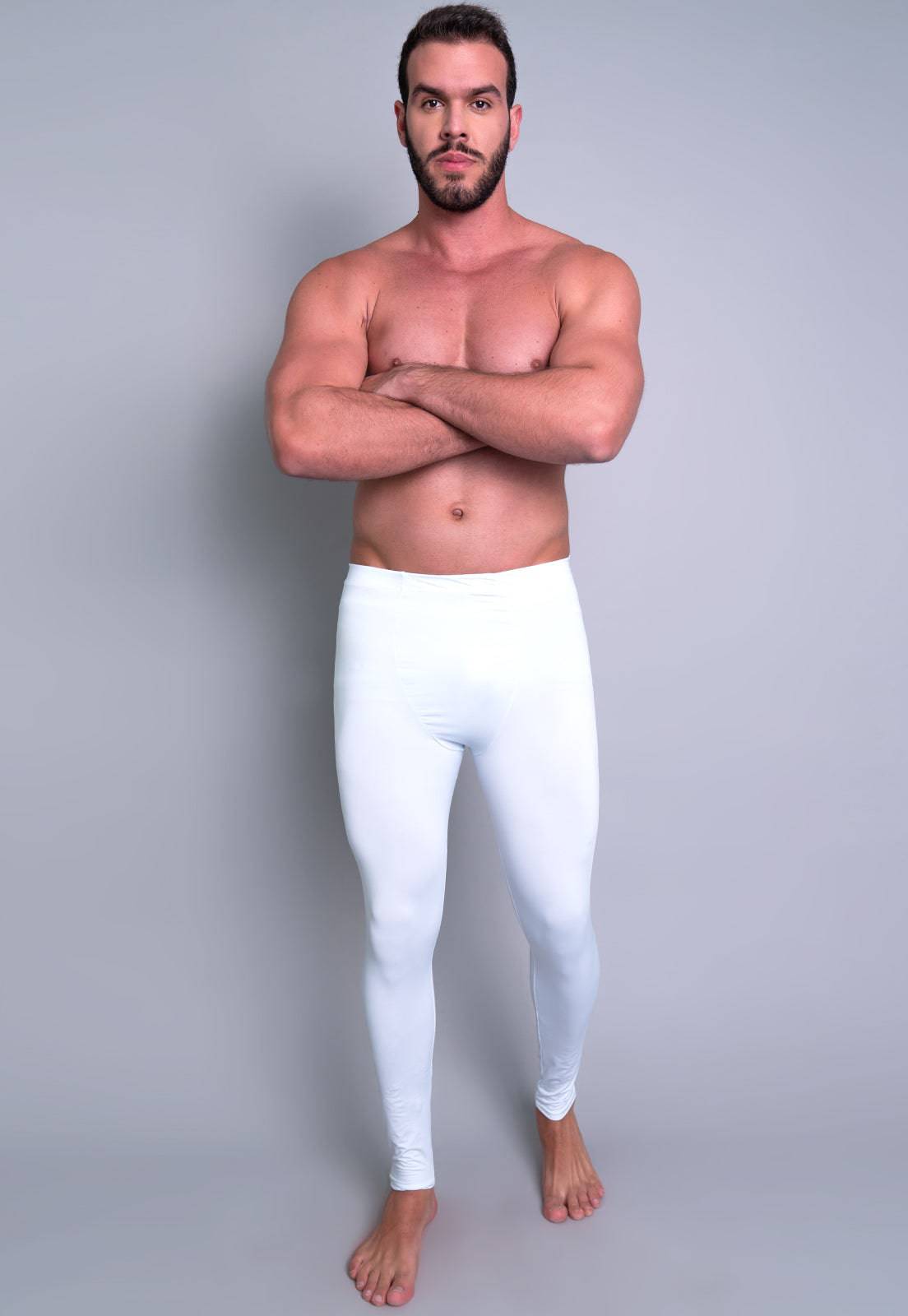 Calça Térmica Segunda Pele Proteção Uv 50+ Branco - MVB MODAS