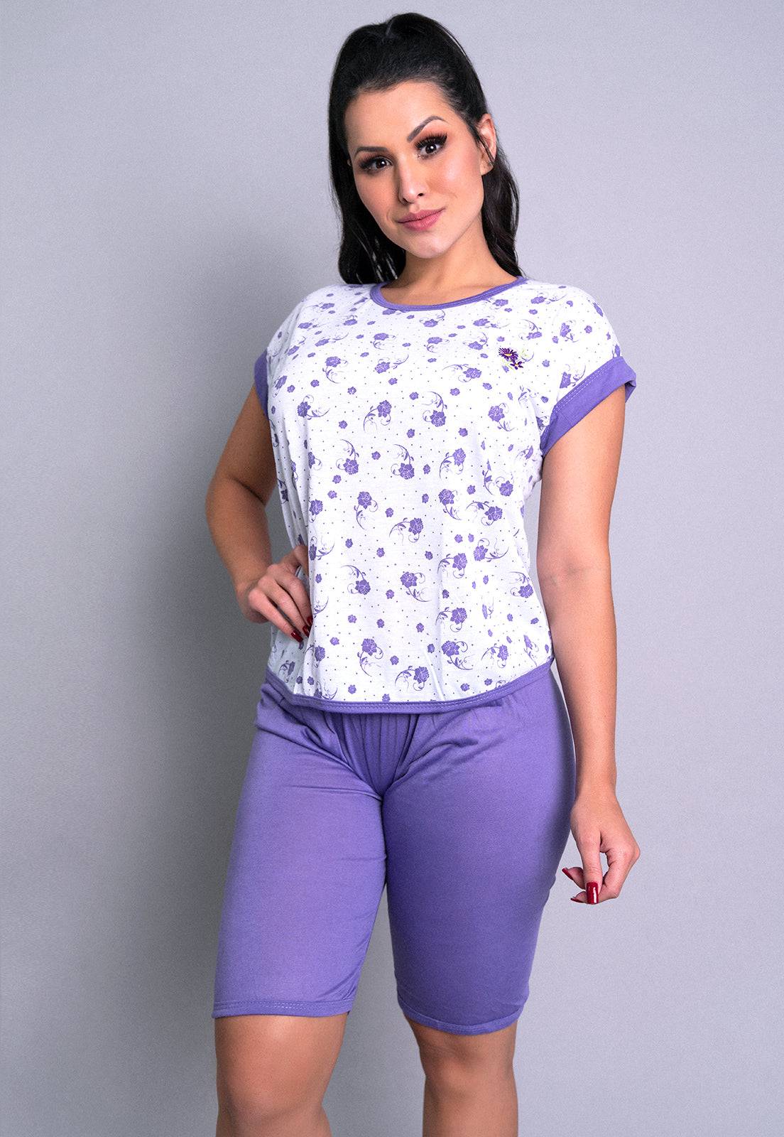 Pijama Pescador Roxo - MVB MODAS