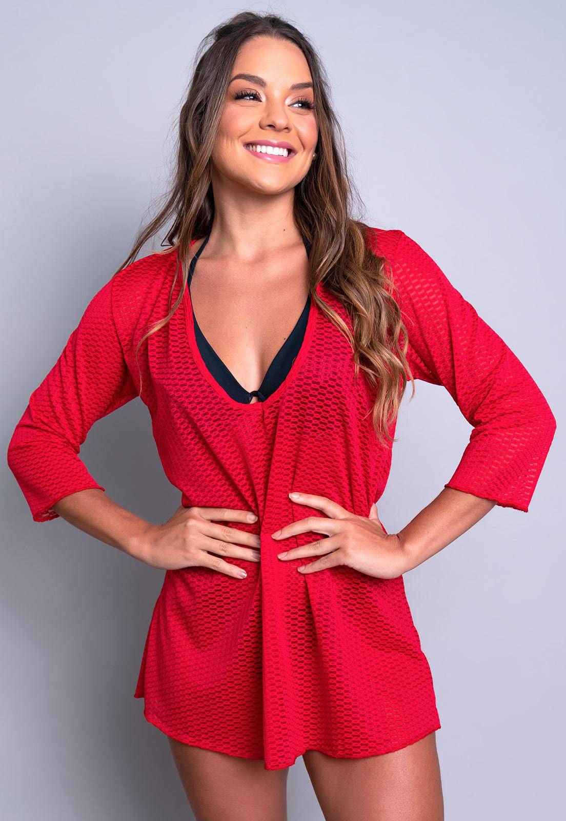 Saída De Praia Curta Branco - MVB MODAS