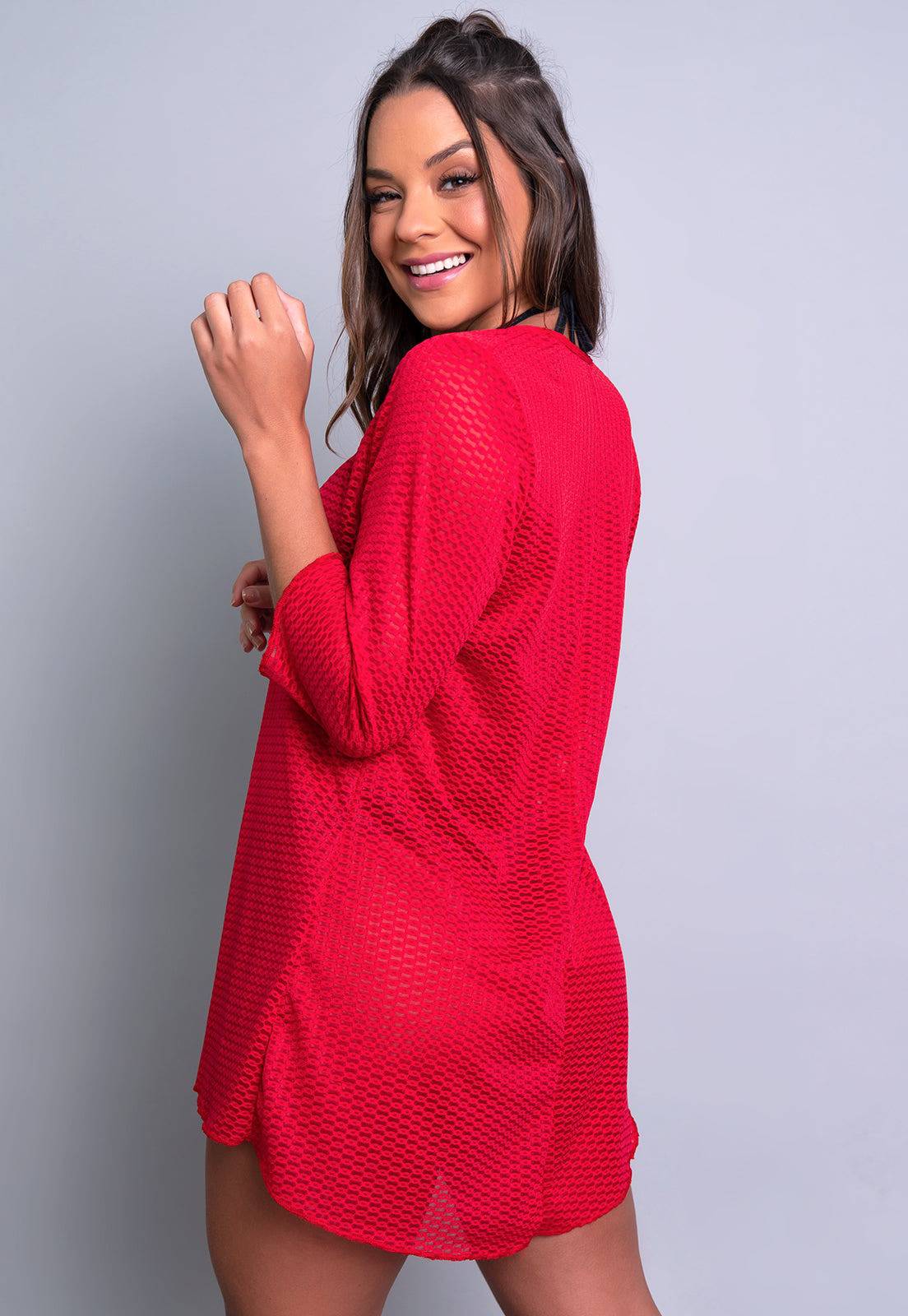 Saída De Praia Curta Branco - MVB MODAS