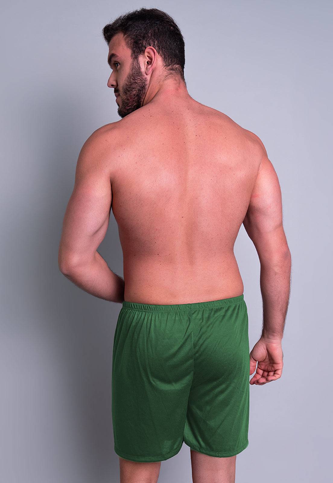 Short Curto Pijama Malha Verde - MVB MODAS