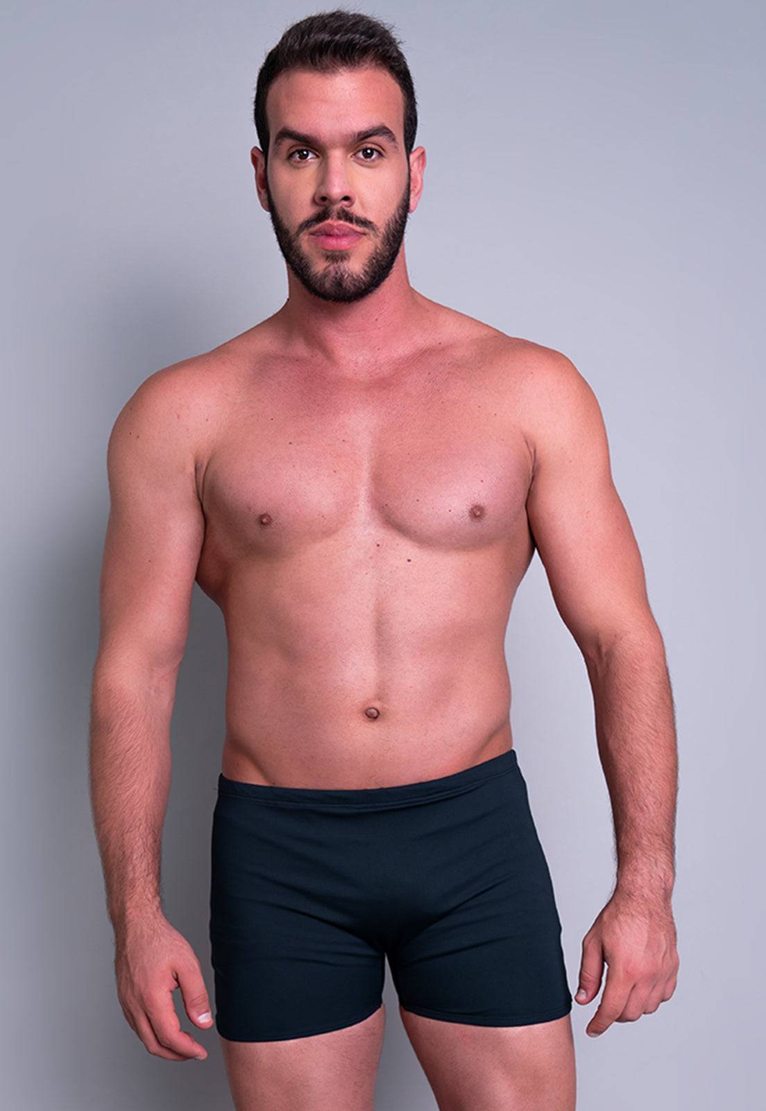 Sunga Boxer Short Lycra Azul - MVB MODAS