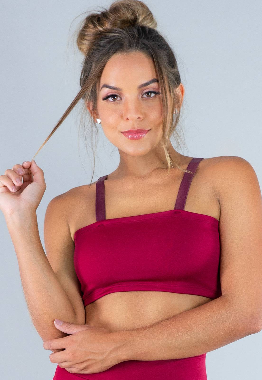 Top Faixa Alça Cinza - MVB MODAS