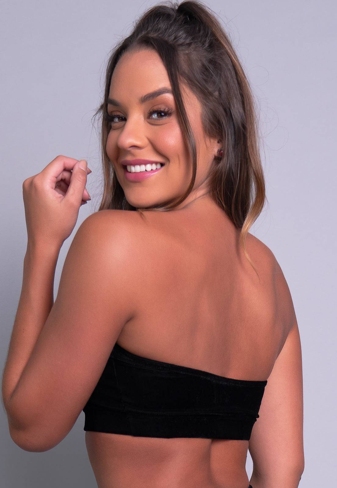 Top Veludo Molhado Vinho - MVB MODAS