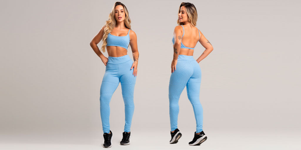 Nova Coleção Outono 2025: Calça Legging Cintura Alta Jacquard — Performance e Estilo em Alta