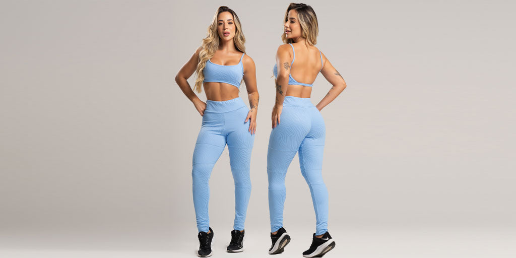 💥 Conforto e Estilo em Movimento: Calça Legging Recortes Cintura Alta Feminina Jacquard