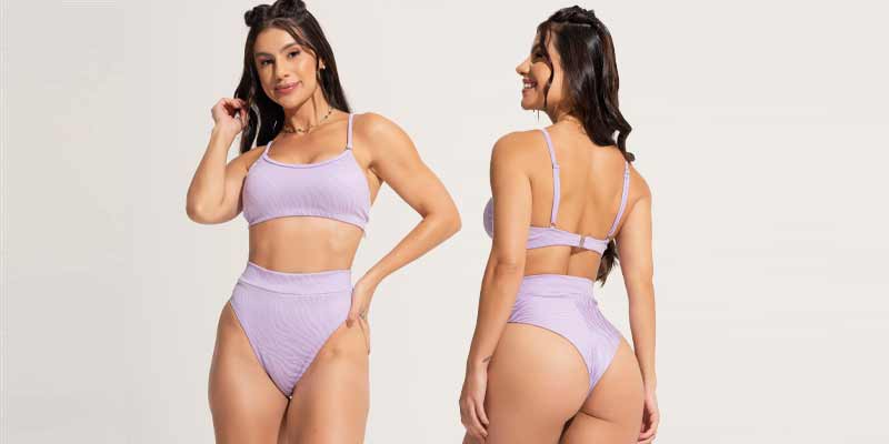 Biquíni Alcinha Bojo Hot Pants Fio Duplo Jacquard — tendência, conforto e alta performance