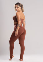 Calça Legging Pezinho Cintura Alta Azul - MVB MODAS