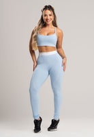 Calça Legging com Elástico Cintura Alta Feminina Poliamida Preto - MVB MODAS