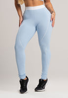 Calça Legging com Elástico Cintura Alta Feminina Poliamida Preto - MVB MODAS