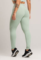 Calça Legging com Elástico Cintura Alta Feminina Poliamida Preto - MVB MODAS