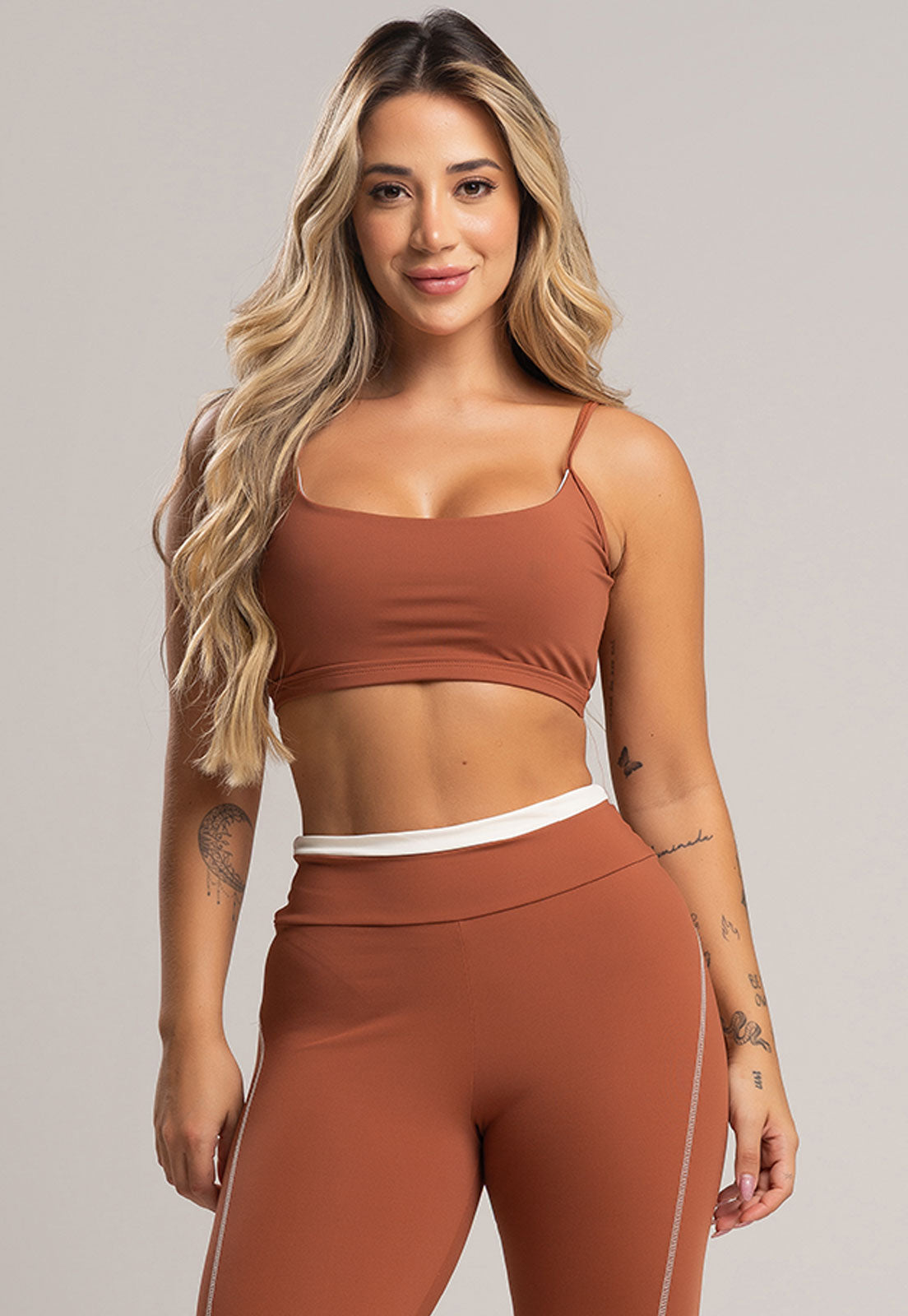 Top Alcinha Costas Nua Poliamida Pistache - MVB MODAS