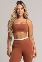 Top Alcinha Costas Nua Poliamida Pistache - MVB MODAS