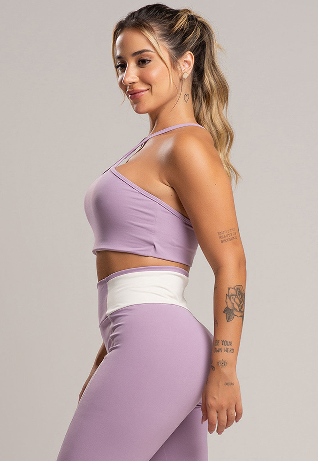 Top Cropped Duplo Alcinha Poliamida Preto - MVB MODAS