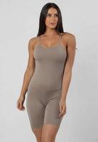 Macaquinho Anágua Segunda Pele Preto - MVB MODAS