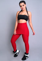 Calça Legging Bolha Saia Tapa Bumbum Vermelho - MVB MODAS