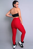 Calça Legging Bolha Saia Tapa Bumbum Vermelho - MVB MODAS