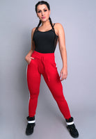 Calça Jogger Ribana Listra Vermelho - MVB MODAS