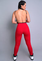 Calça Jogger Ribana Listra Vermelho - MVB MODAS