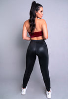 Calça Jogger Cirrê Cintura Alta Hot Pants Preto - MVB MODAS