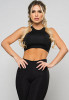 Top Cropped Cruzado Preto - MVB MODAS