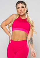 Top Cropped Cruzado Rosa - MVB MODAS