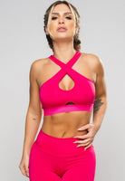 Top Cropped Cruzado Rosa - MVB MODAS