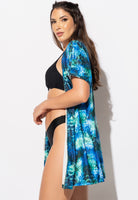 Kimono Saída de Praia Pavão - MVB MODAS