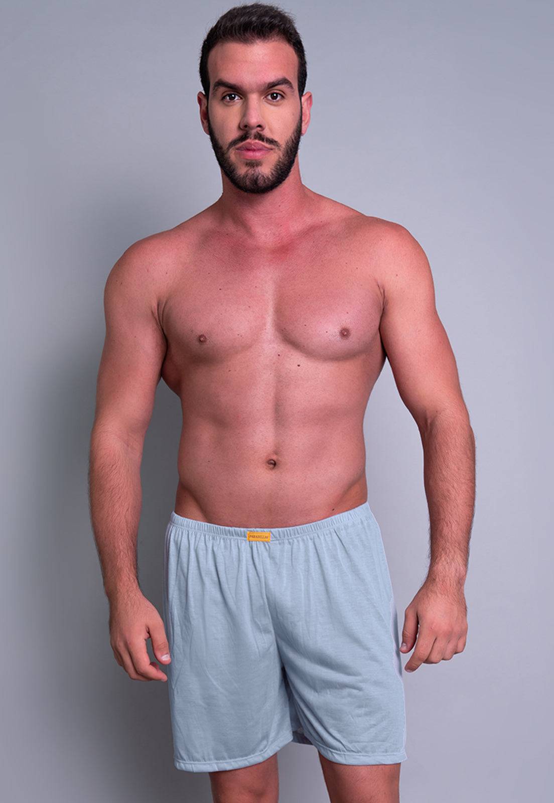 Short Curto Pijama Malha Cinza - MVB MODAS