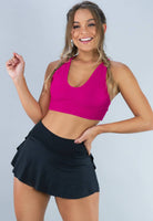 Short Saia Tapa Bumbum Vermelho - MVB MODAS