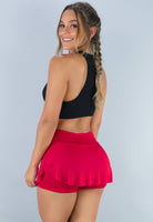 Short Saia Tapa Bumbum Vermelho - MVB MODAS